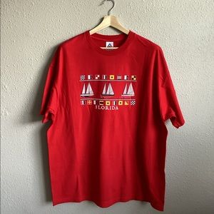Red Florida Nautical T-shirt Mens size 2xl